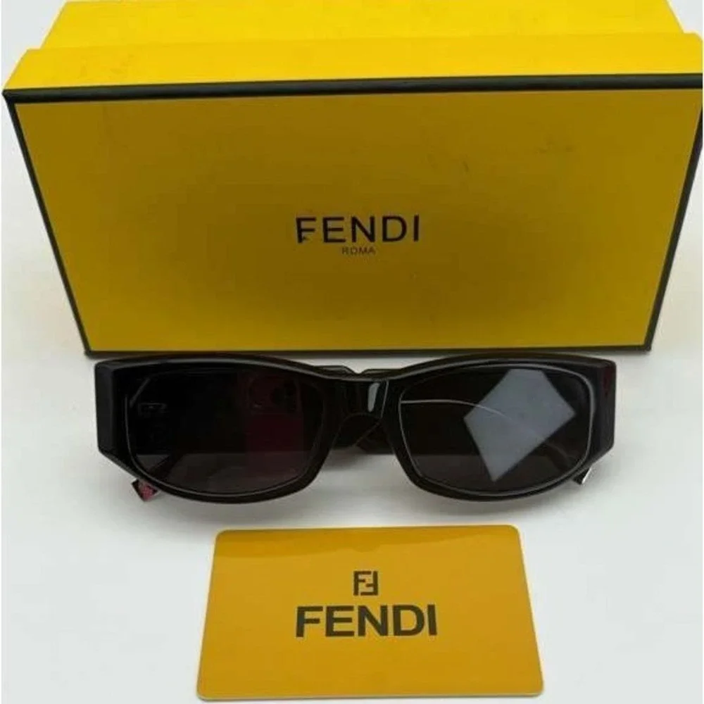 Fendi Gold Geometric Oversized Sunglasses - Like New with‎ Case
